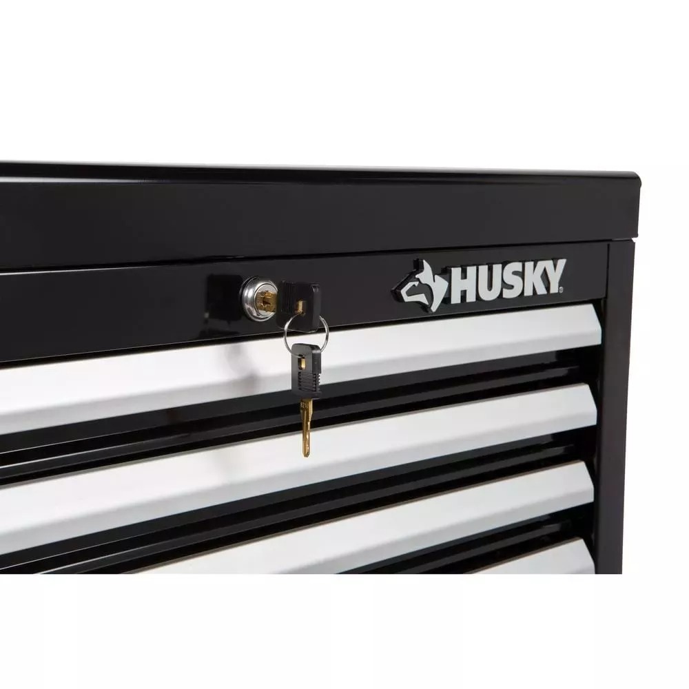 26 IN. W 4-DRAWER TOOL CHEST IN GLOSS BLACK-Kikonat