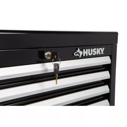 26 IN. W 4-DRAWER TOOL CHEST IN GLOSS BLACK-Kikonat