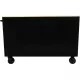 56 IN. W 5-DRAWER 1-DOOR, DEEP TOOL CHEST MOBILE WORKBENCH IN GLOSS BLACK WITH HARDWOOD TOP-Kikonat