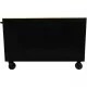 56 IN. W 5-DRAWER 1-DOOR, DEEP TOOL CHEST MOBILE WORKBENCH IN GLOSS BLACK WITH HARDWOOD TOP-Kikonat