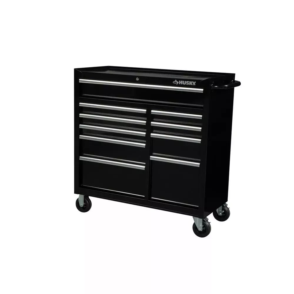 41 IN. 10-DRAWER ROLLER CABINET TOOL CHEST IN BLACK-Kikonat