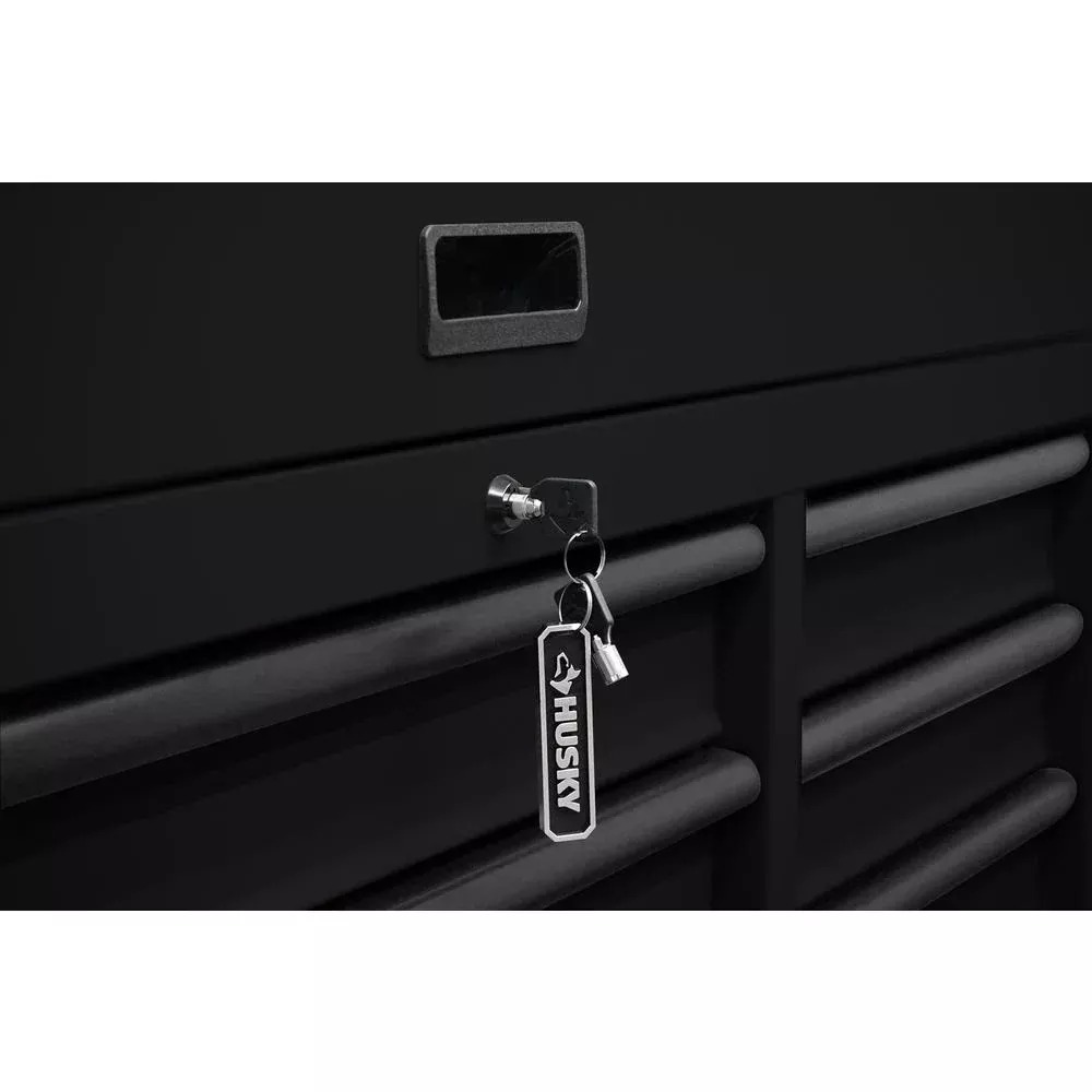 HEAVY-DUTY 56 IN. W 18-DRAWER COMBINATION TOOL CHEST AND CABINET SET, MATTE BLACK-Kikonat