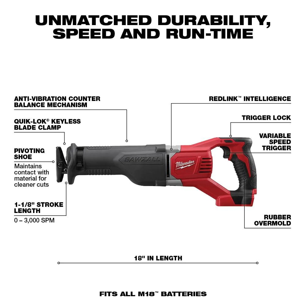 M18 FUEL 18V Lithium-Ion Brushless Cordless Combo Kit-Kikonat