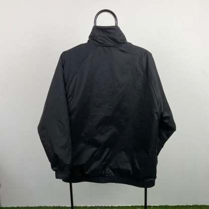 00s Reversible Fleece Coat Jacket Black-Kikonat