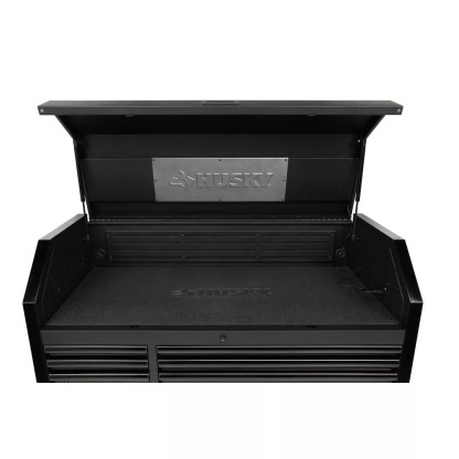 INDUSTRIAL 52 IN. W X 21.5 IN. D 6-DRAWER MATTE BLACK TOP TOOL CHEST WITH PULL-OUT WORK SURFACE AND LED LIGHT-Kikonat