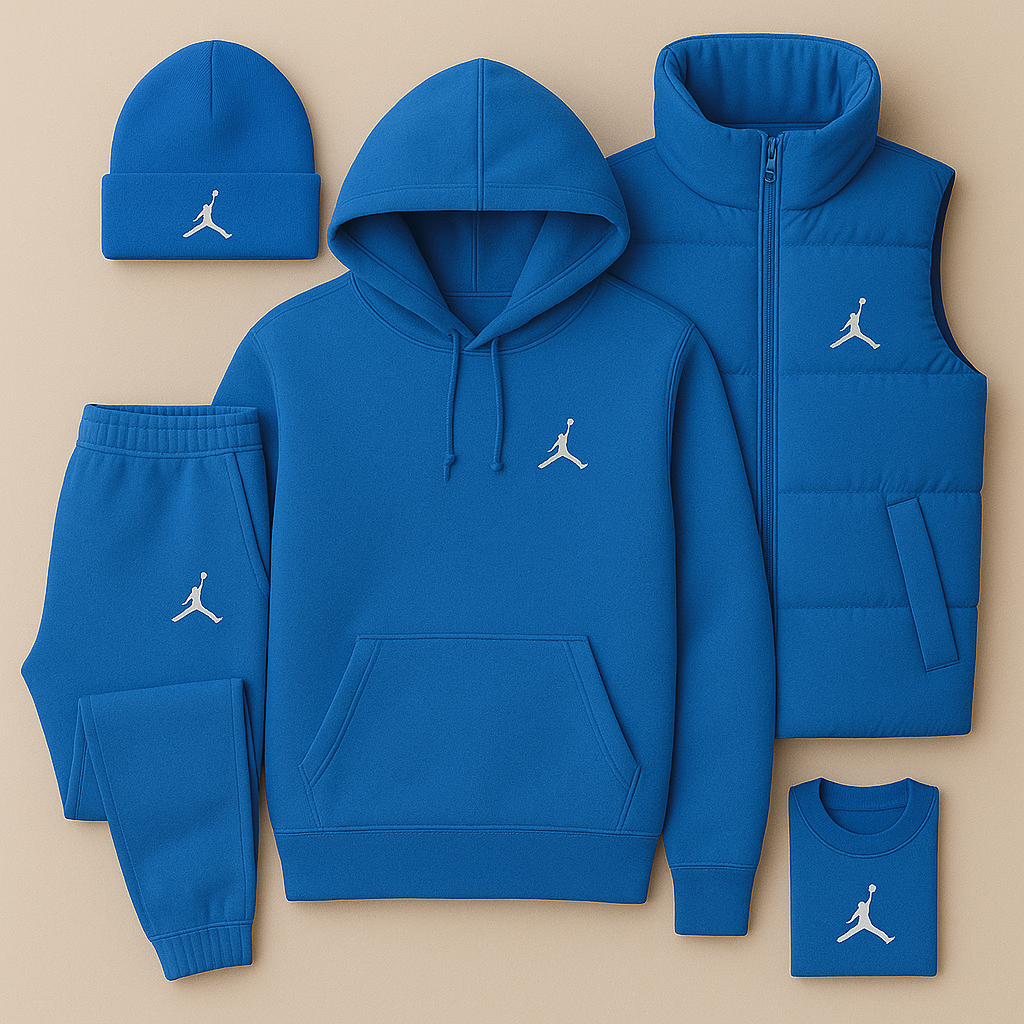 JRD Streetwear Set - Hoodie, Pants and Vest-Kikonat