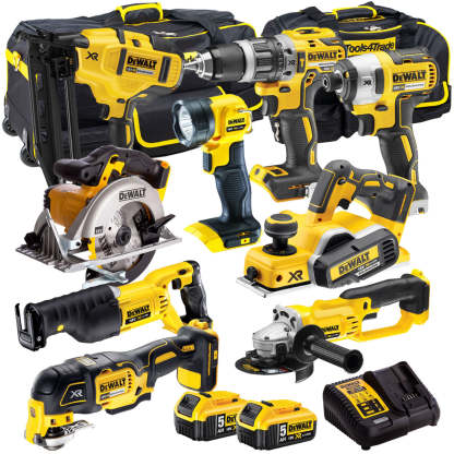 18V 9 Piece Power Tool Kit with 2 x 5.0Ah Batteries T4TKIT-922-Kikonat