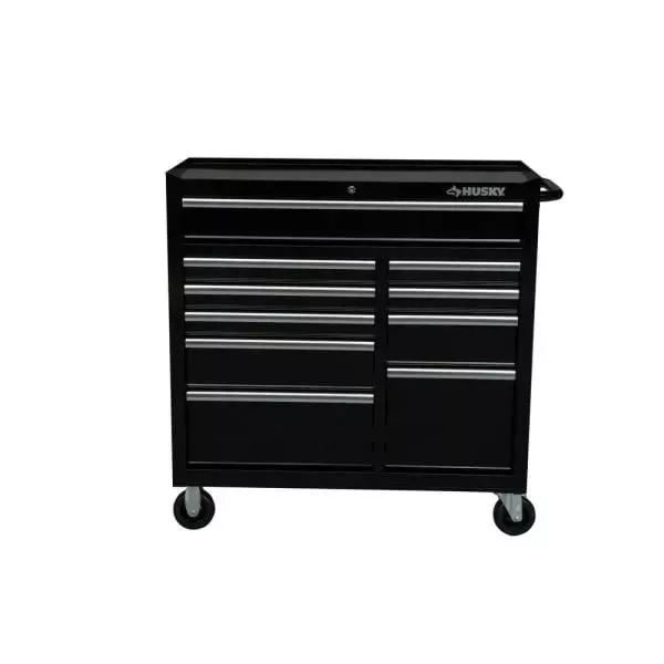 41 IN. 10-DRAWER ROLLER CABINET TOOL CHEST IN BLACK-Kikonat