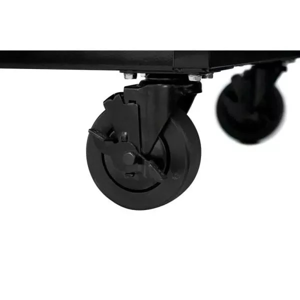 62 IN. 12-DRAWER MOBILE WORKBENCH WITH FULL LENGTH EXT TABLE IN ALL BLACKED OUT-Kikonat