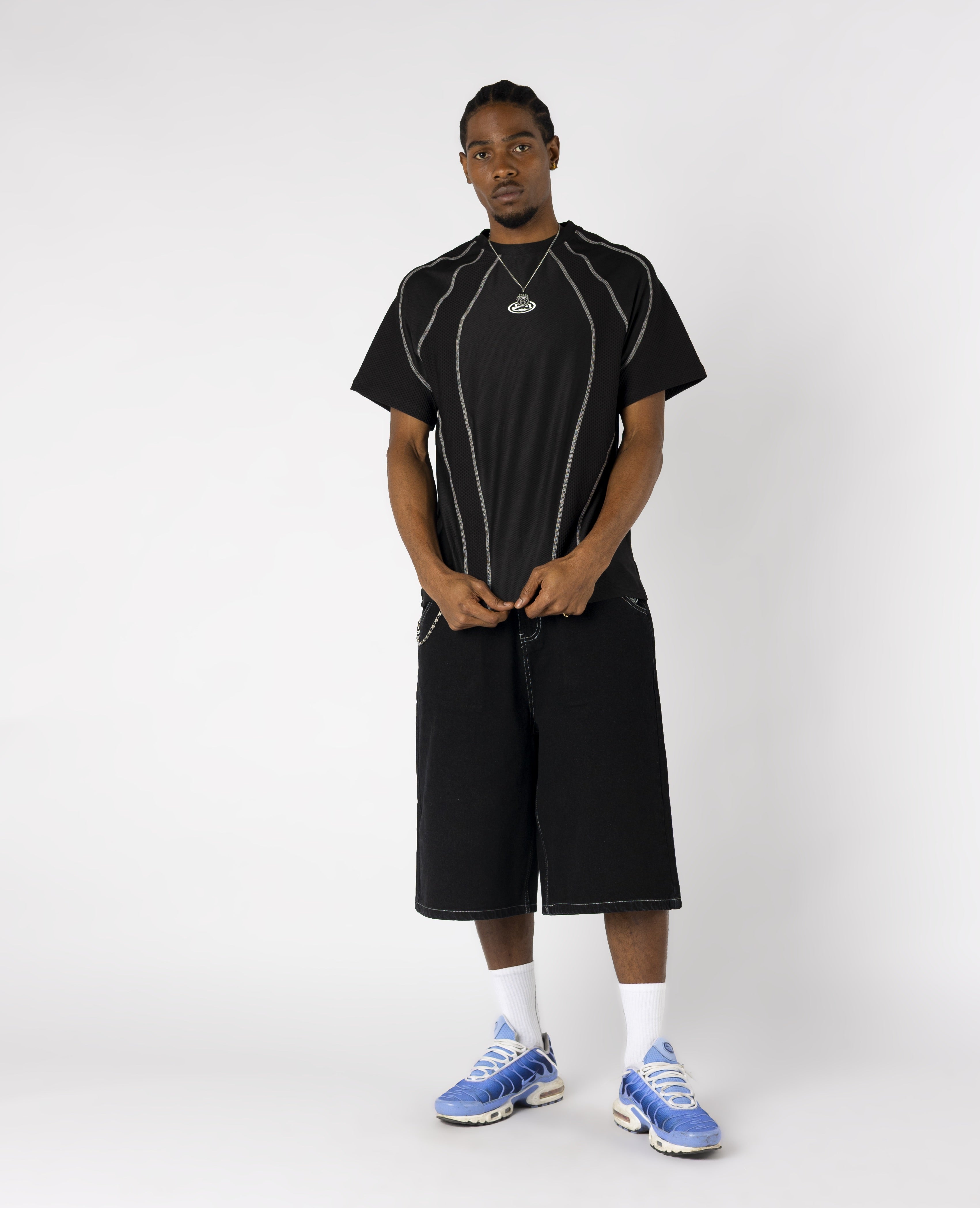 BLACK TECH LINES T-SHIRT-Kikonat