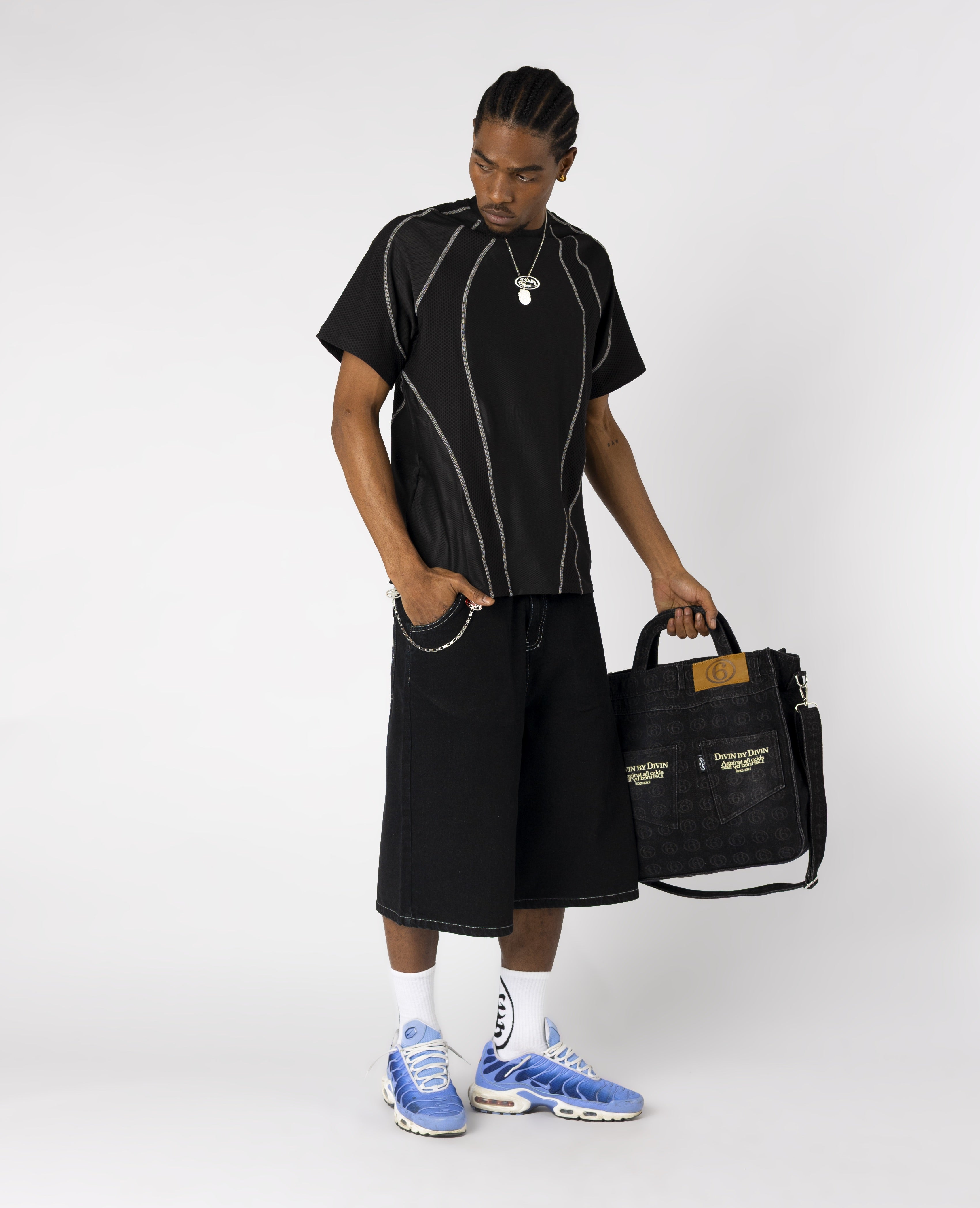 BLACK TECH LINES T-SHIRT-Kikonat