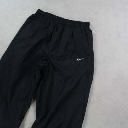 RARE 2000s Baggy Trackpants Black-Kikonat