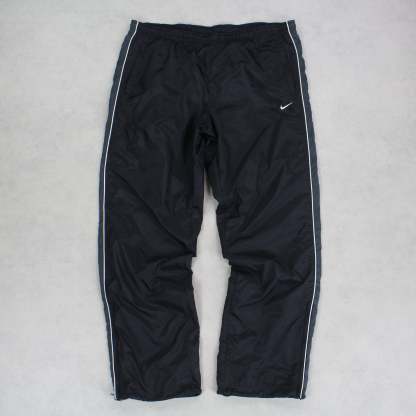RARE 2000s Baggy Trackpants Black-Kikonat