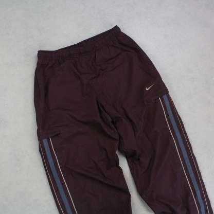 RARE 2000s Trackpants Burgundy-Kikonat