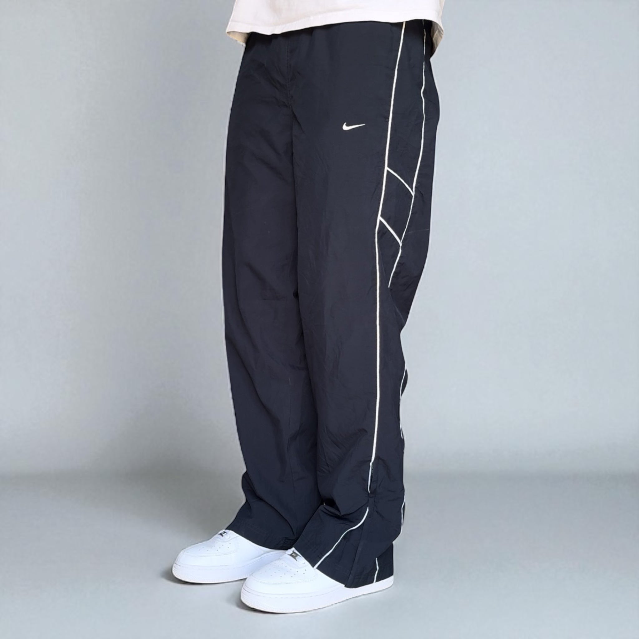 RARE 2000s Baggy Trackpants Navy-Kikonat