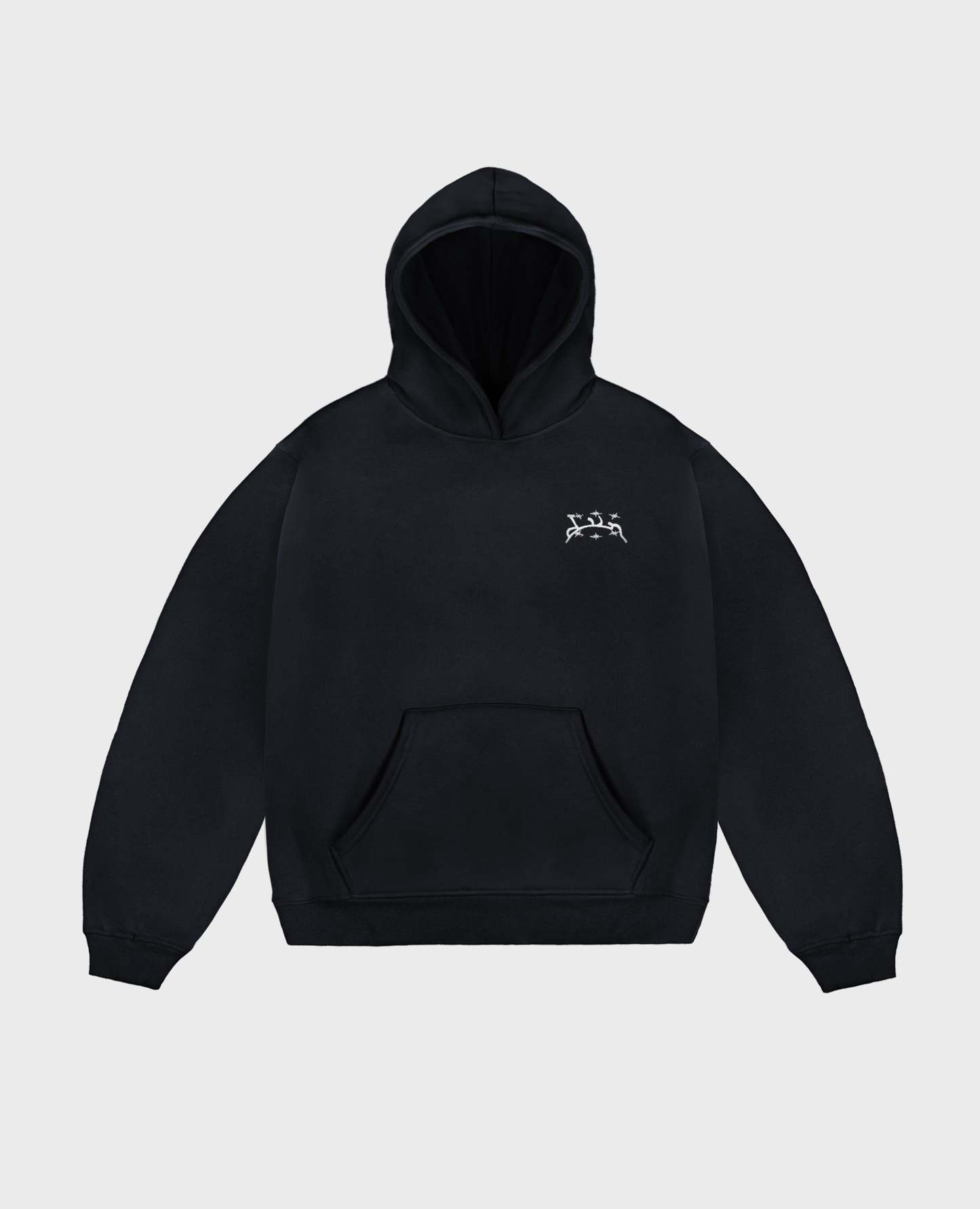 CURB BLACK HOODIE-Kikonat