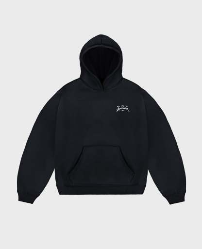 CURB BLACK HOODIE-Kikonat