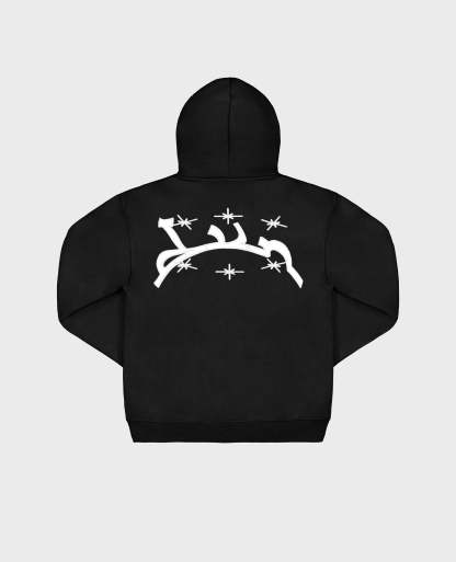 CURB BLACK HOODIE-Kikonat
