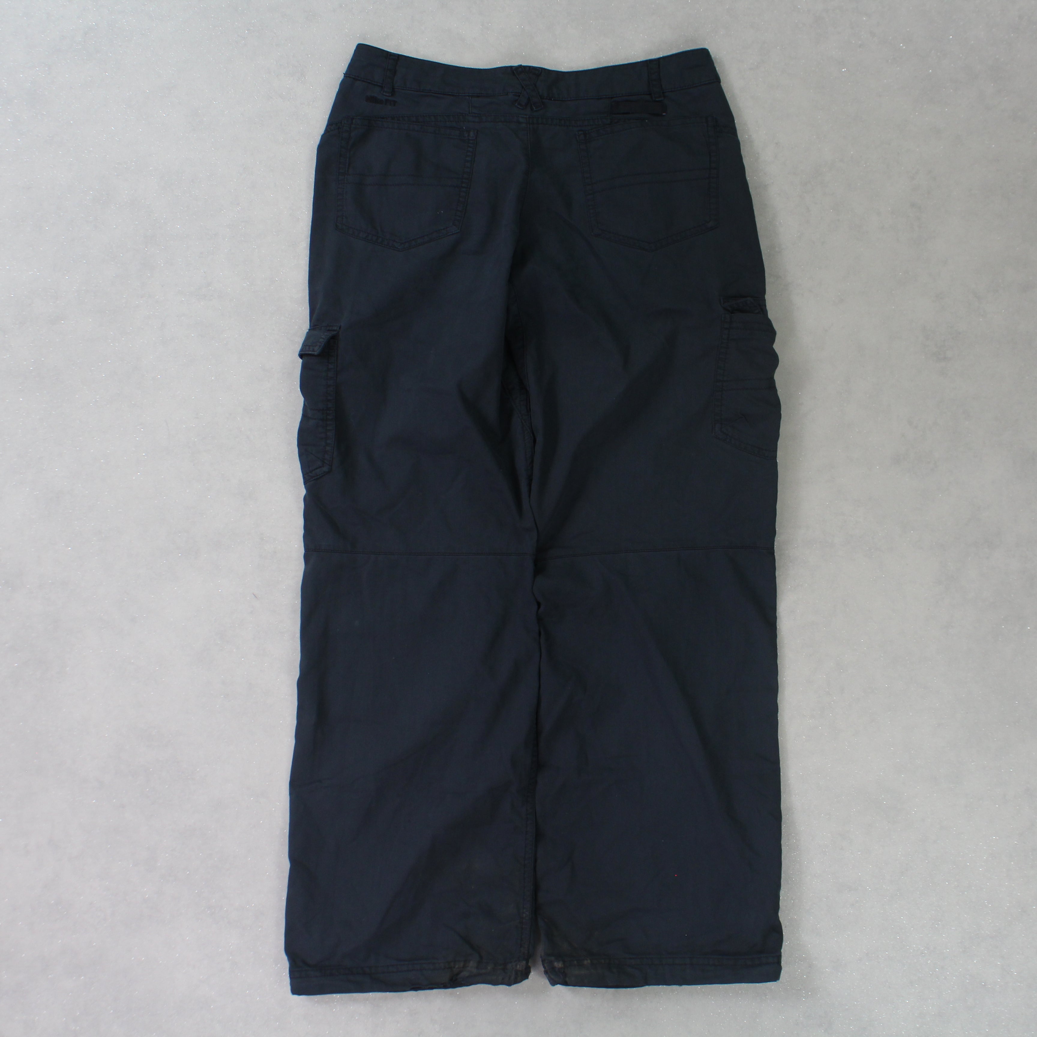 RARE Vintage 00s Womens Cargo Pants Black-Kikonat