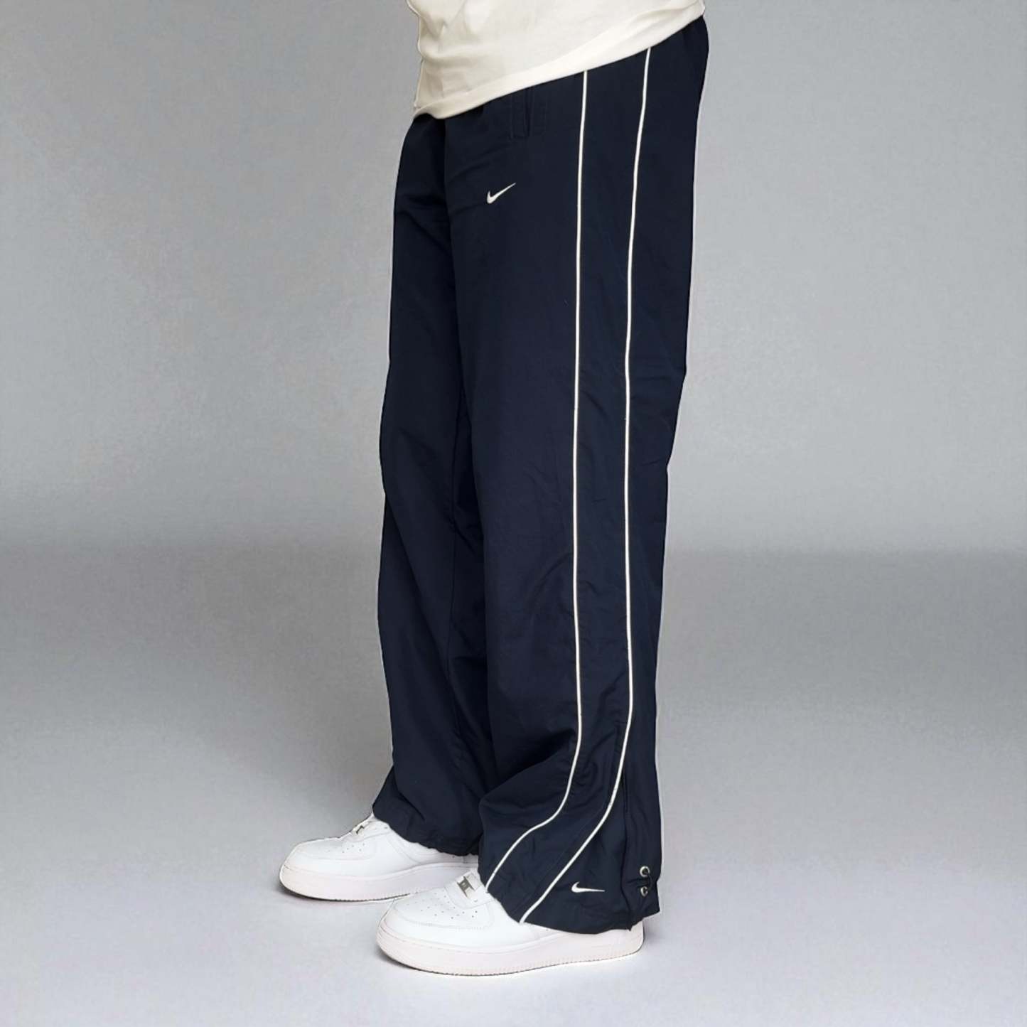 RARE 2000s Baggy Trackpants Navy-Kikonat