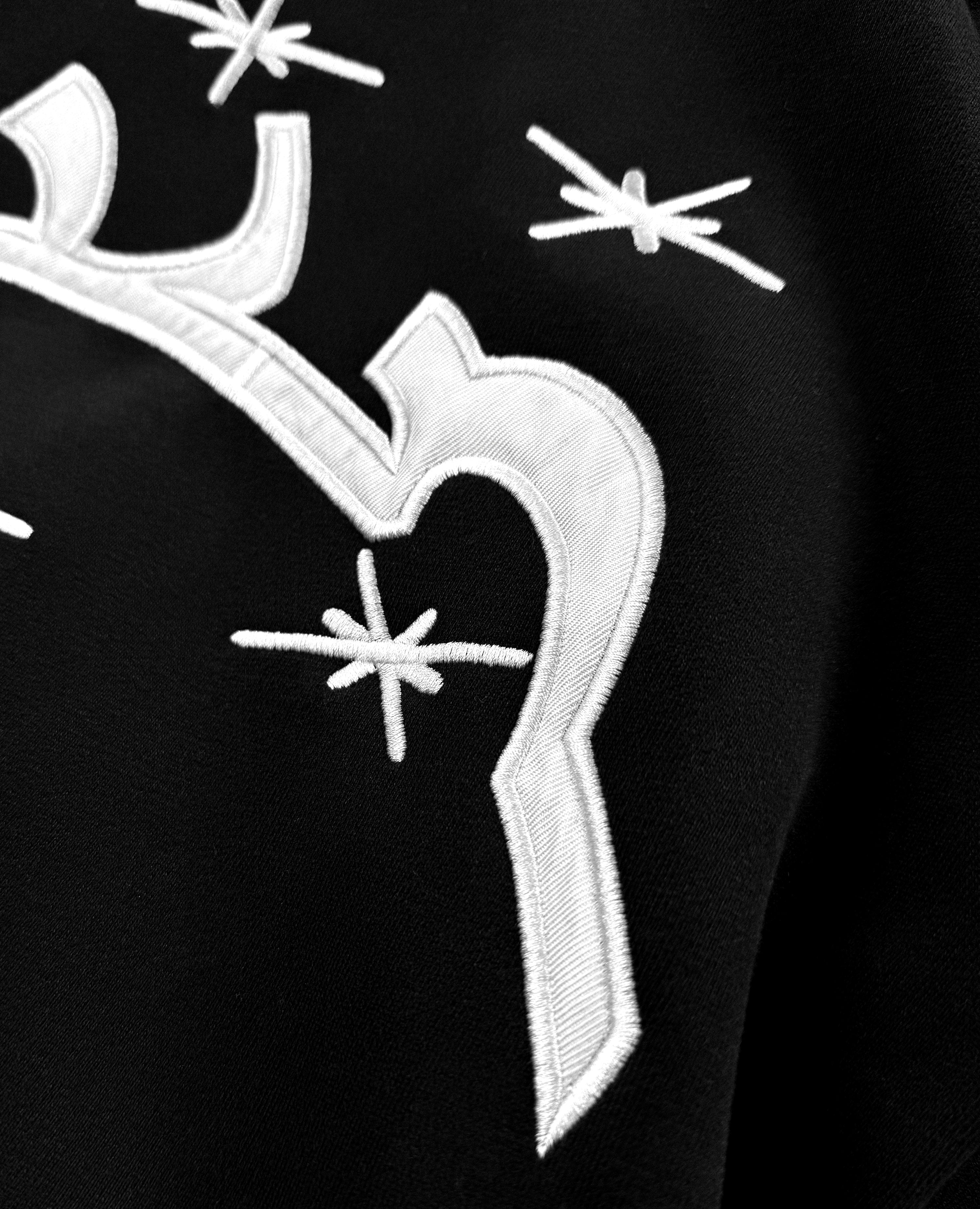 CURB BLACK HOODIE-Kikonat