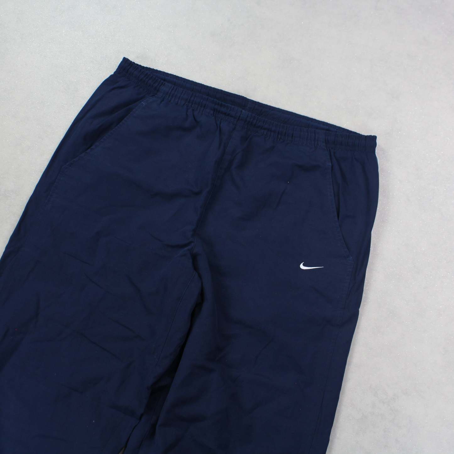 RARE 00s Spellout Trackpants Navy-Kikonat