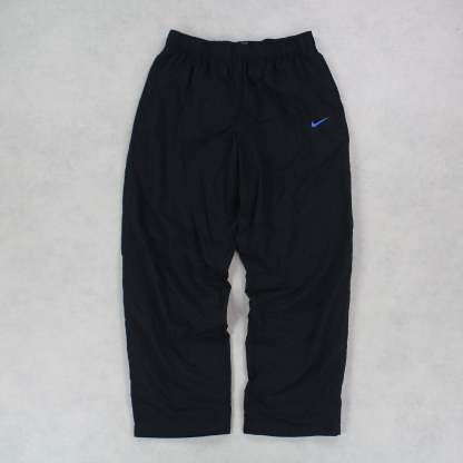RARE 2000s Baggy Trackpants Black-Kikonat