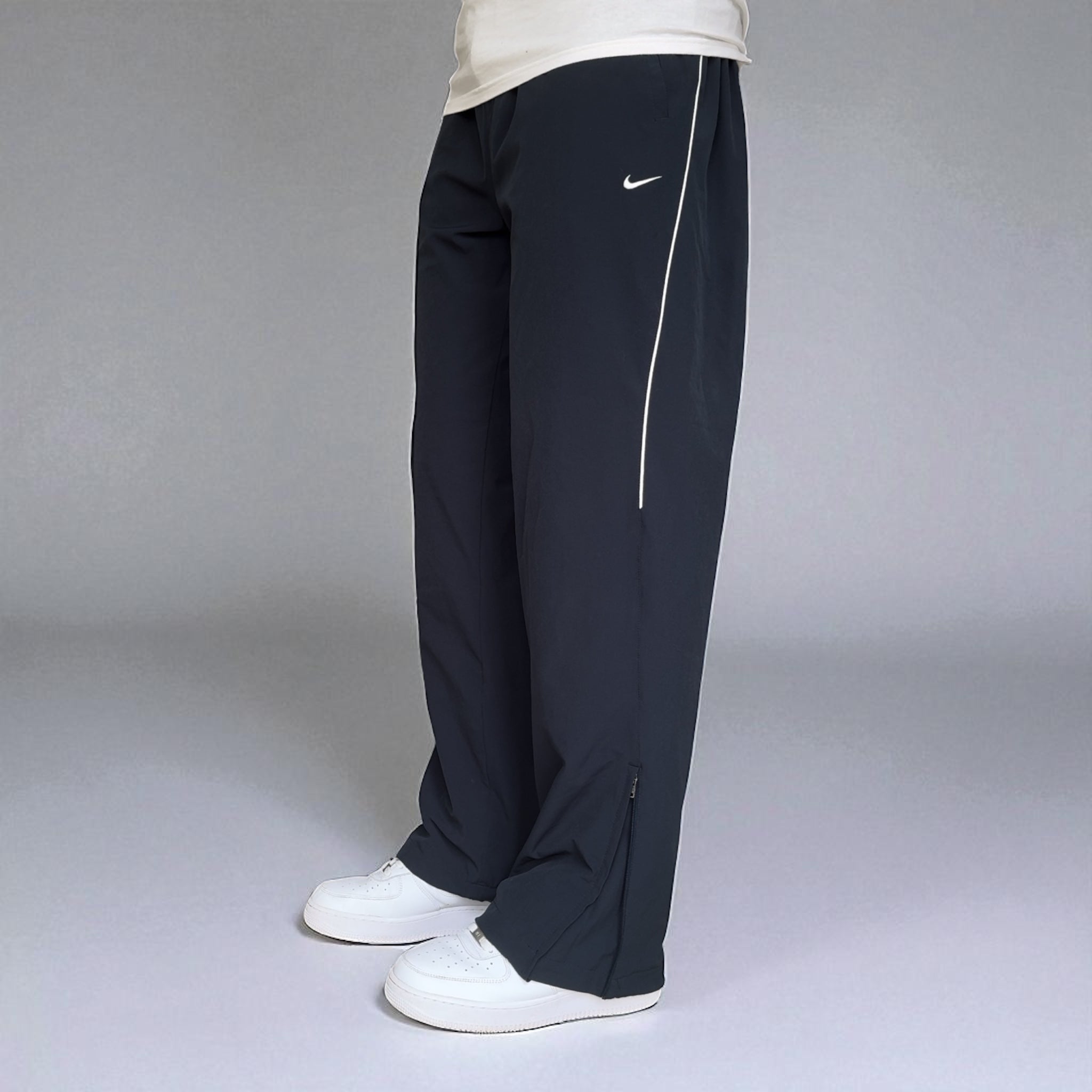 RARE 2000s Baggy Trackpants Navy-Kikonat