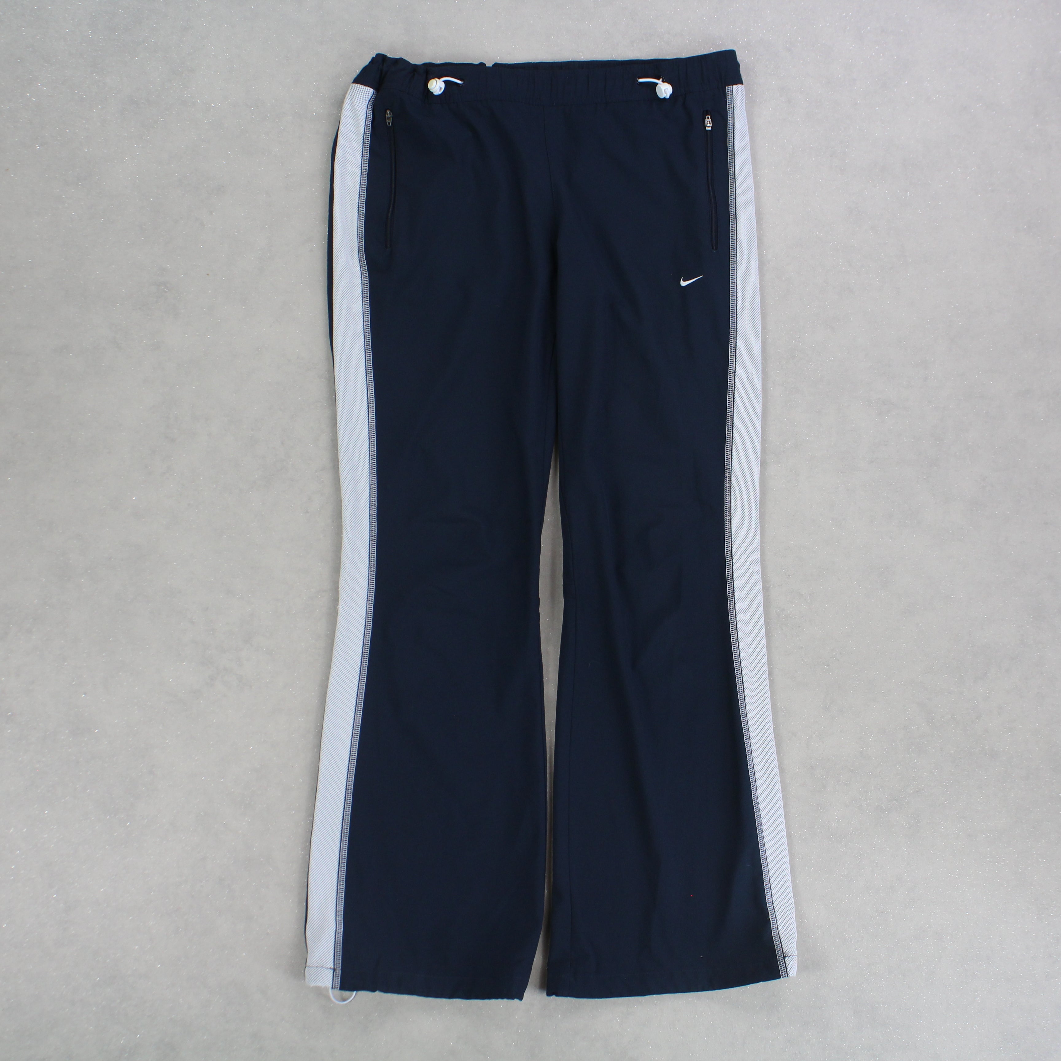 RARE 00s Womens Trackpants Navy-Kikonat
