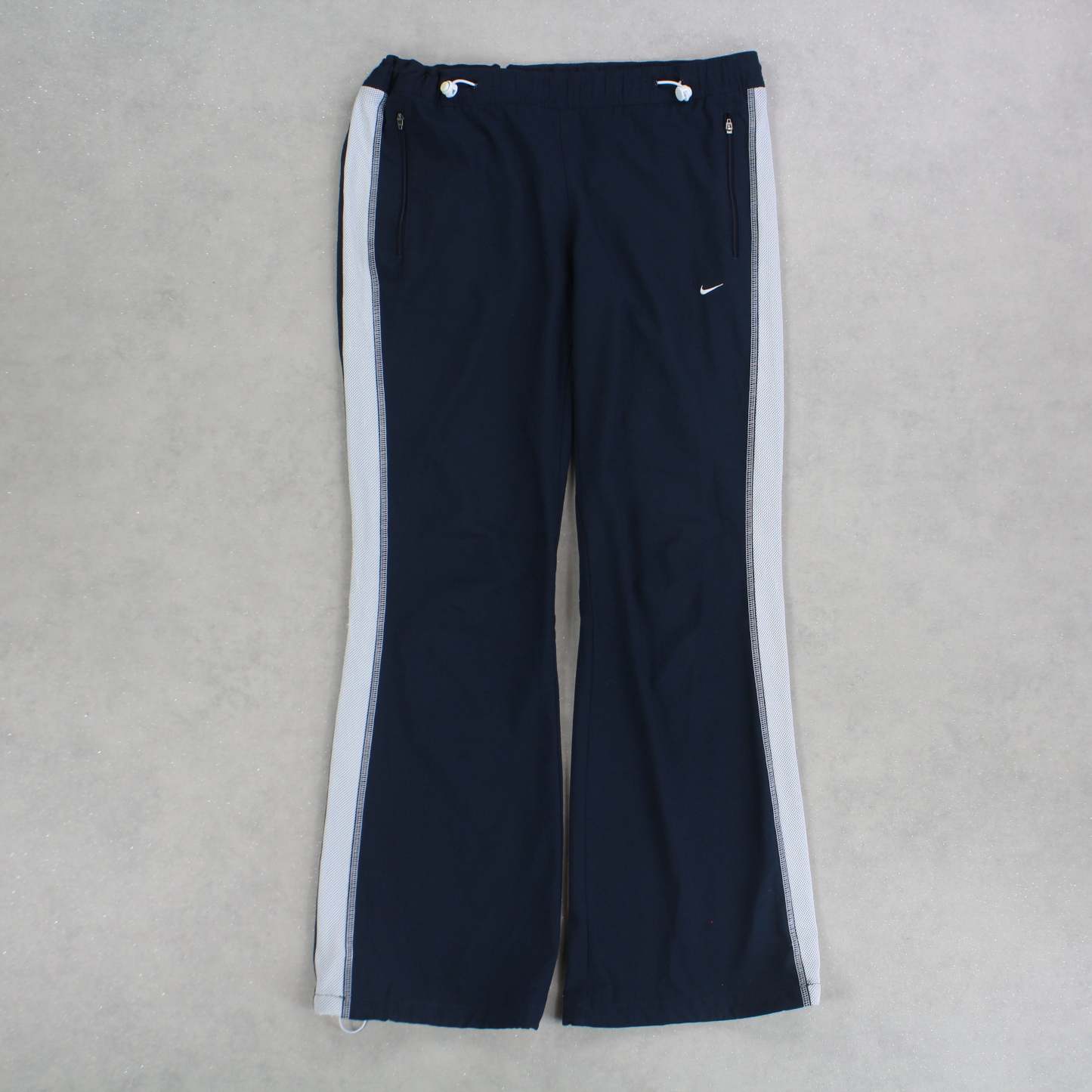 RARE 00s Womens Trackpants Navy-Kikonat