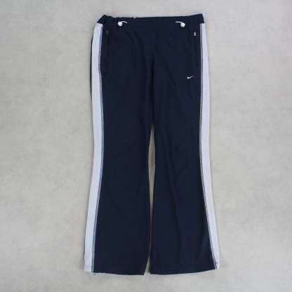 RARE 00s Womens Trackpants Navy-Kikonat