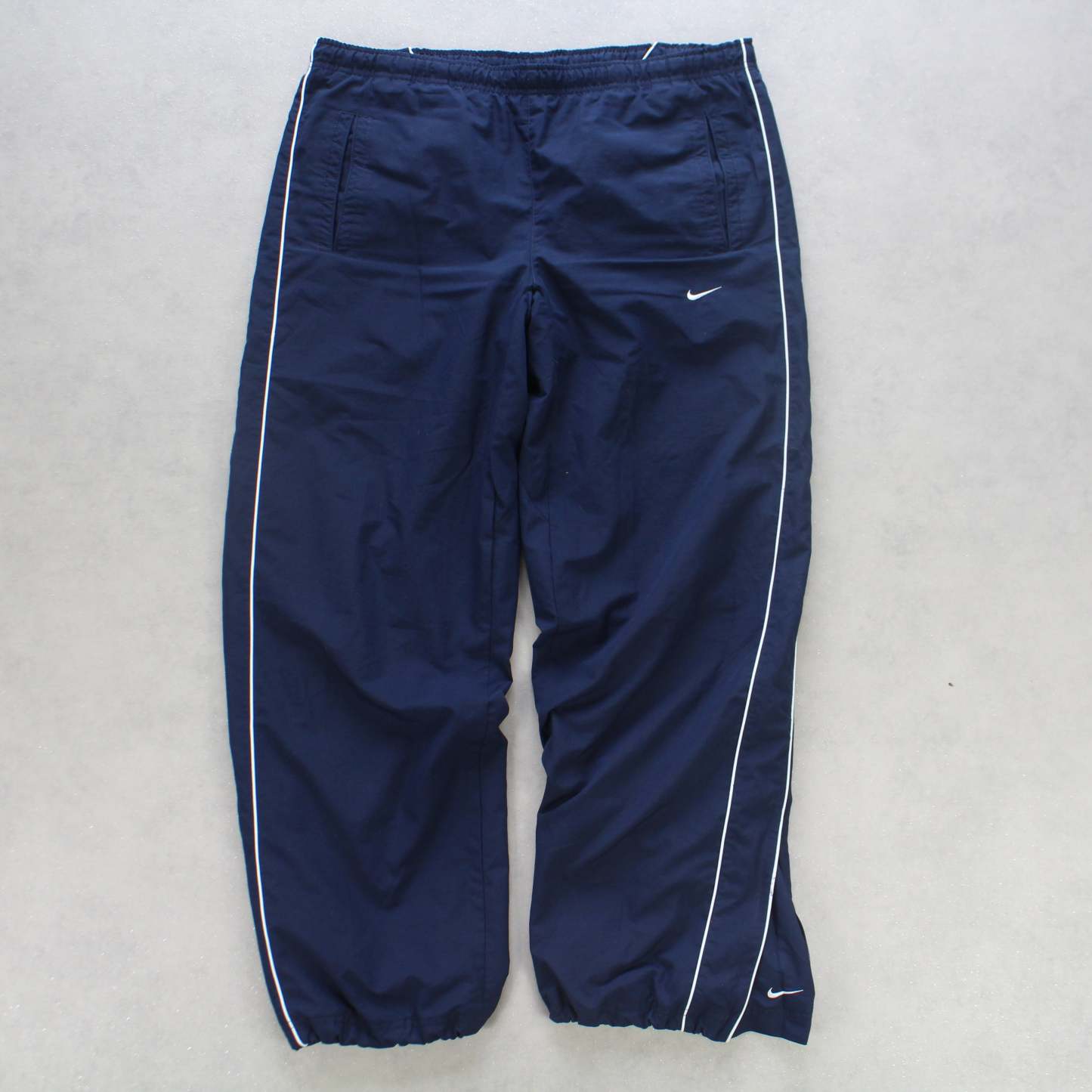 RARE 2000s Baggy Trackpants Navy-Kikonat
