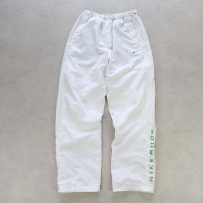 SUPER RARE 2000s Baggy Shox Trackpants White-Kikonat