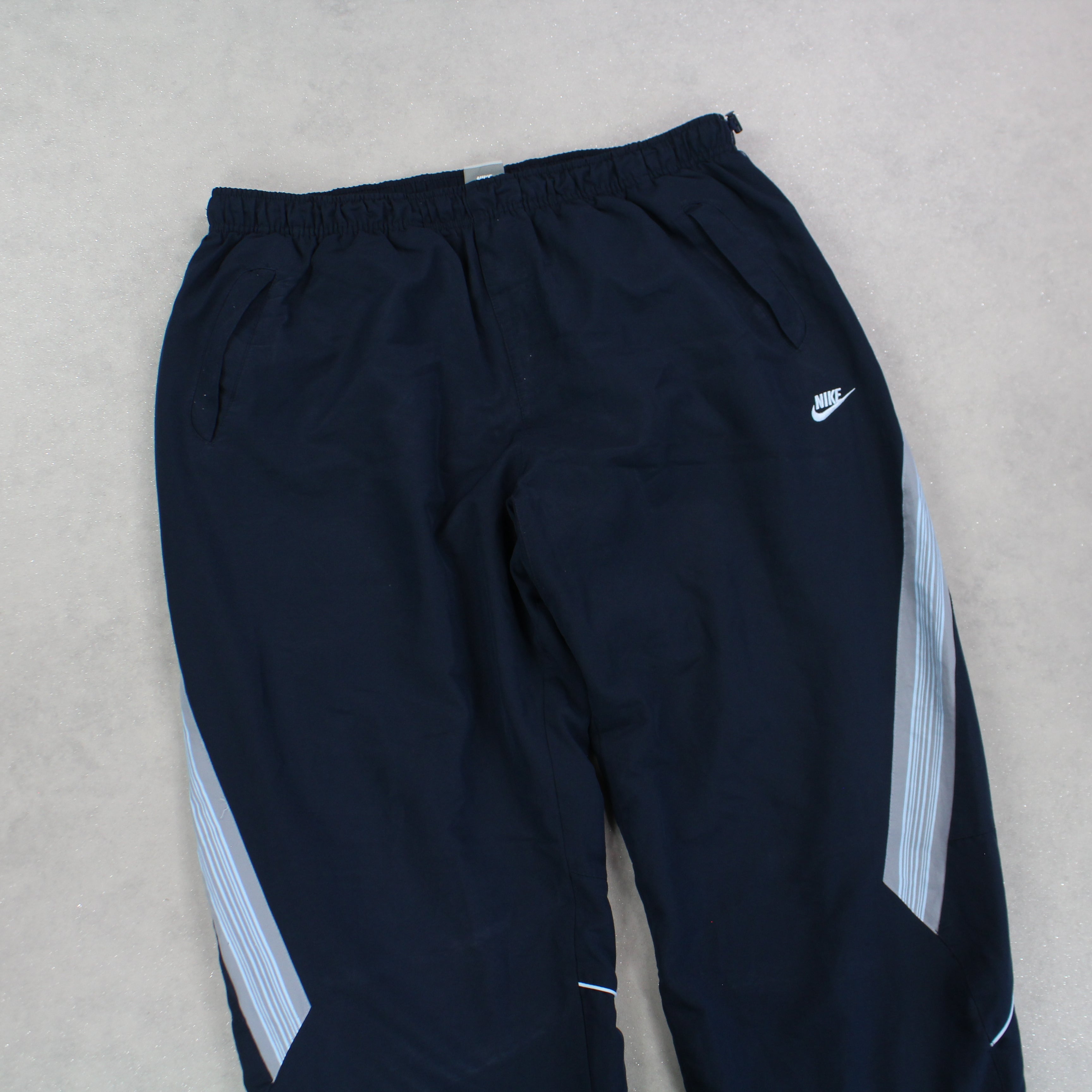 RARE 00s Baggy Trackpants Navy-Kikonat