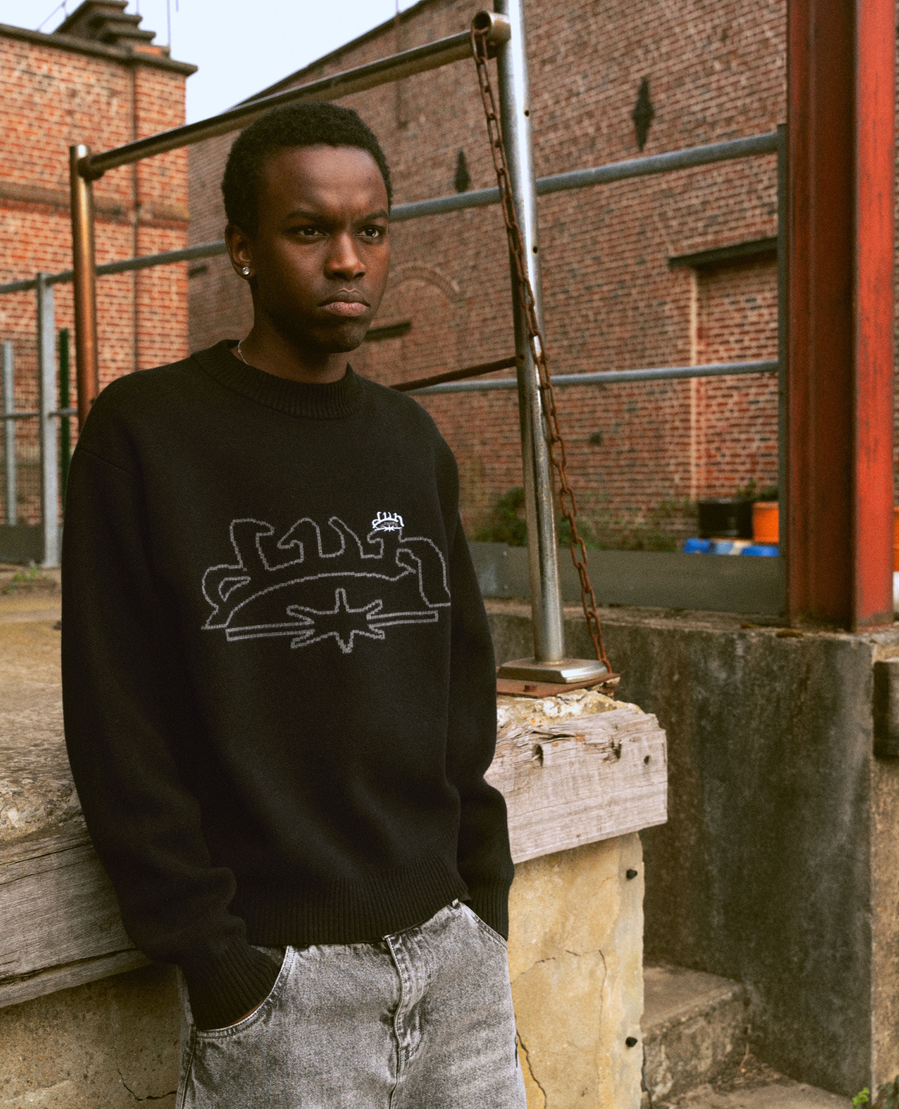 BLACK KNITWEAR-Kikonat