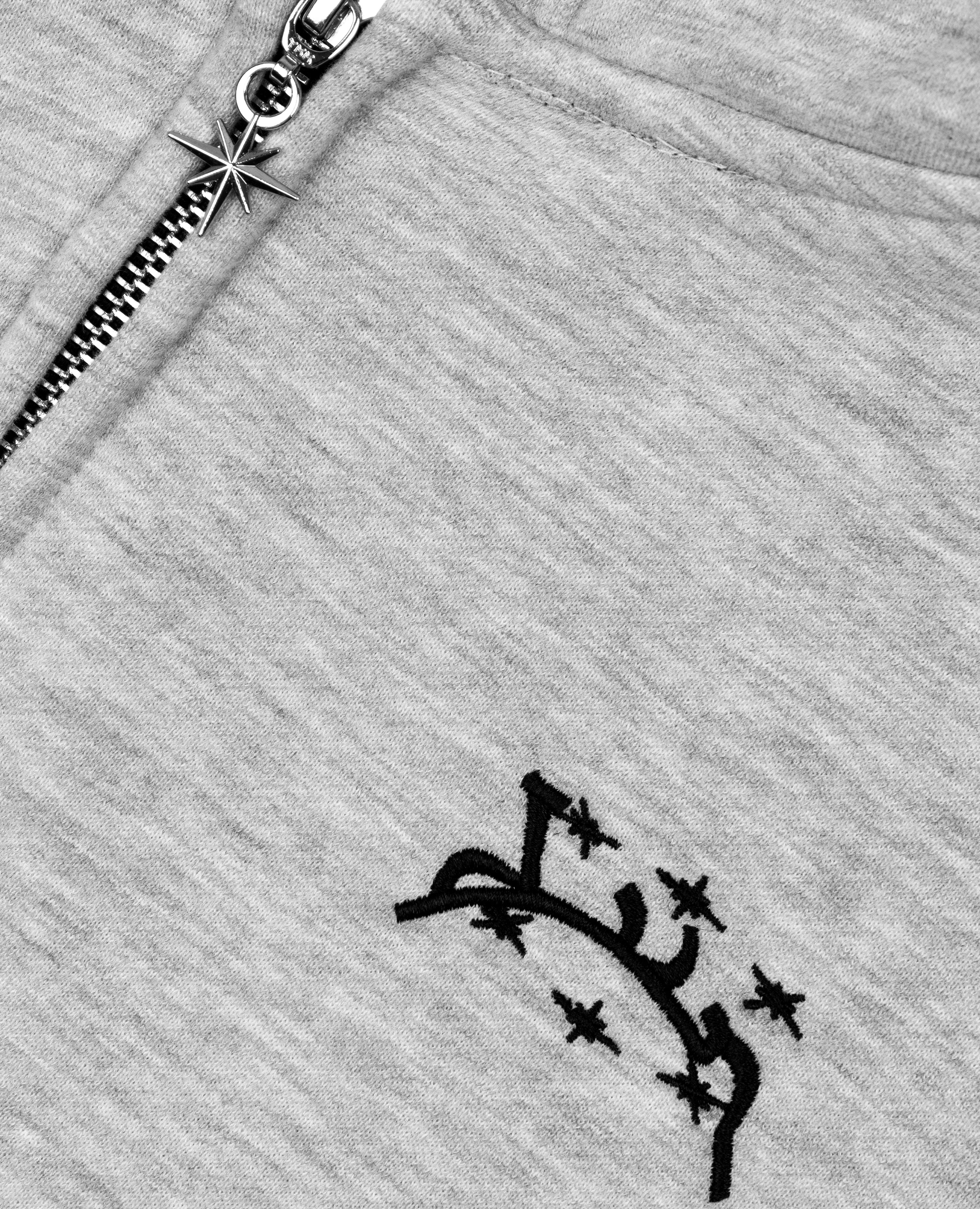 MOTTLED GREY ZIP-Kikonat