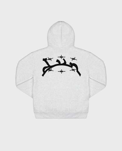 MOTTLED GREY HOODIE-Kikonat