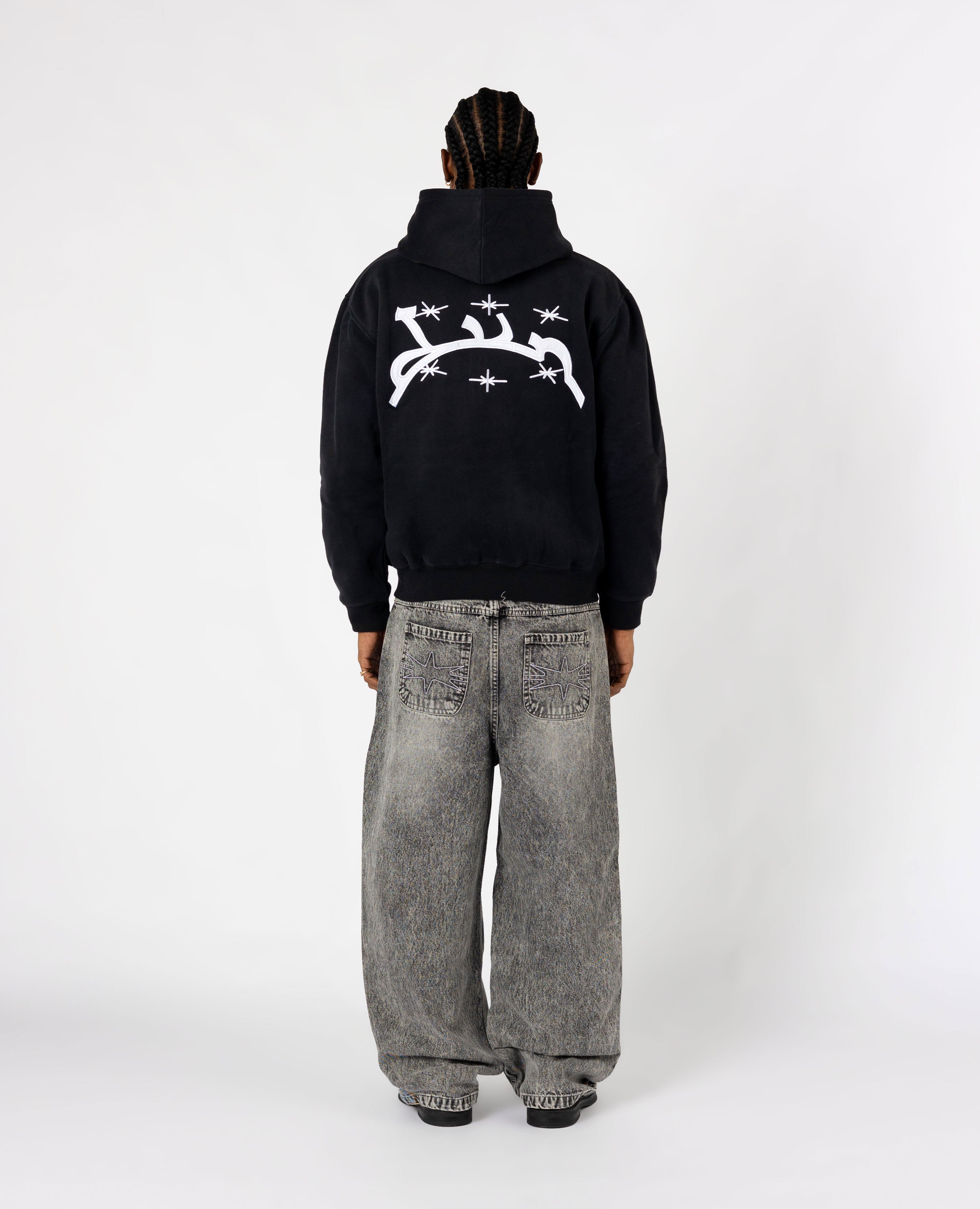 CURB BLACK HOODIE-Kikonat