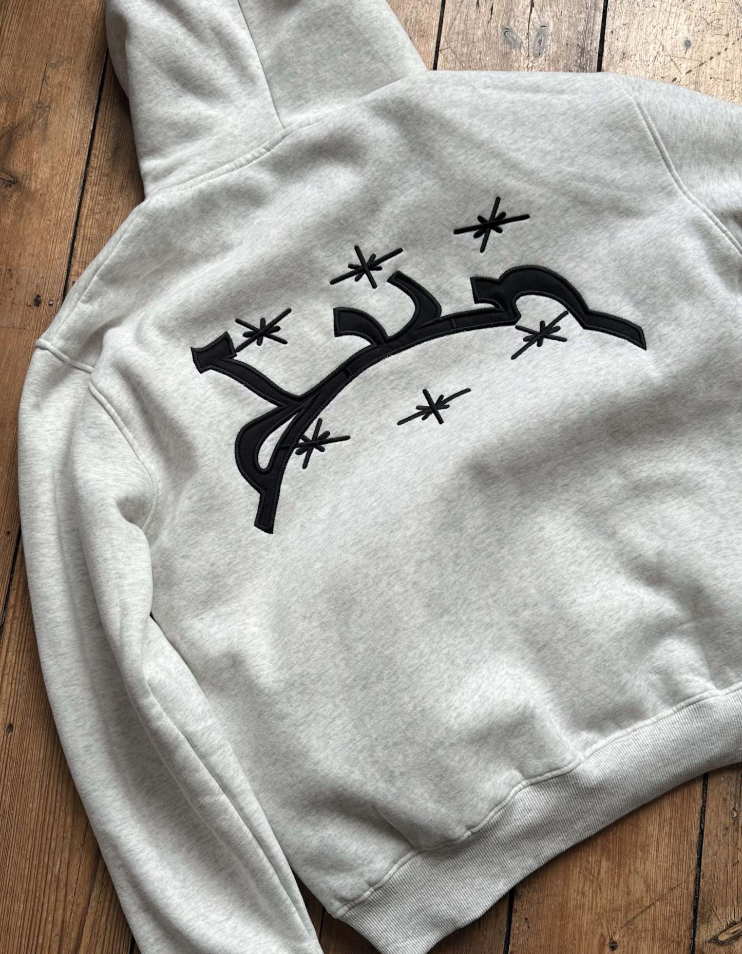 MOTTLED GREY HOODIE-Kikonat