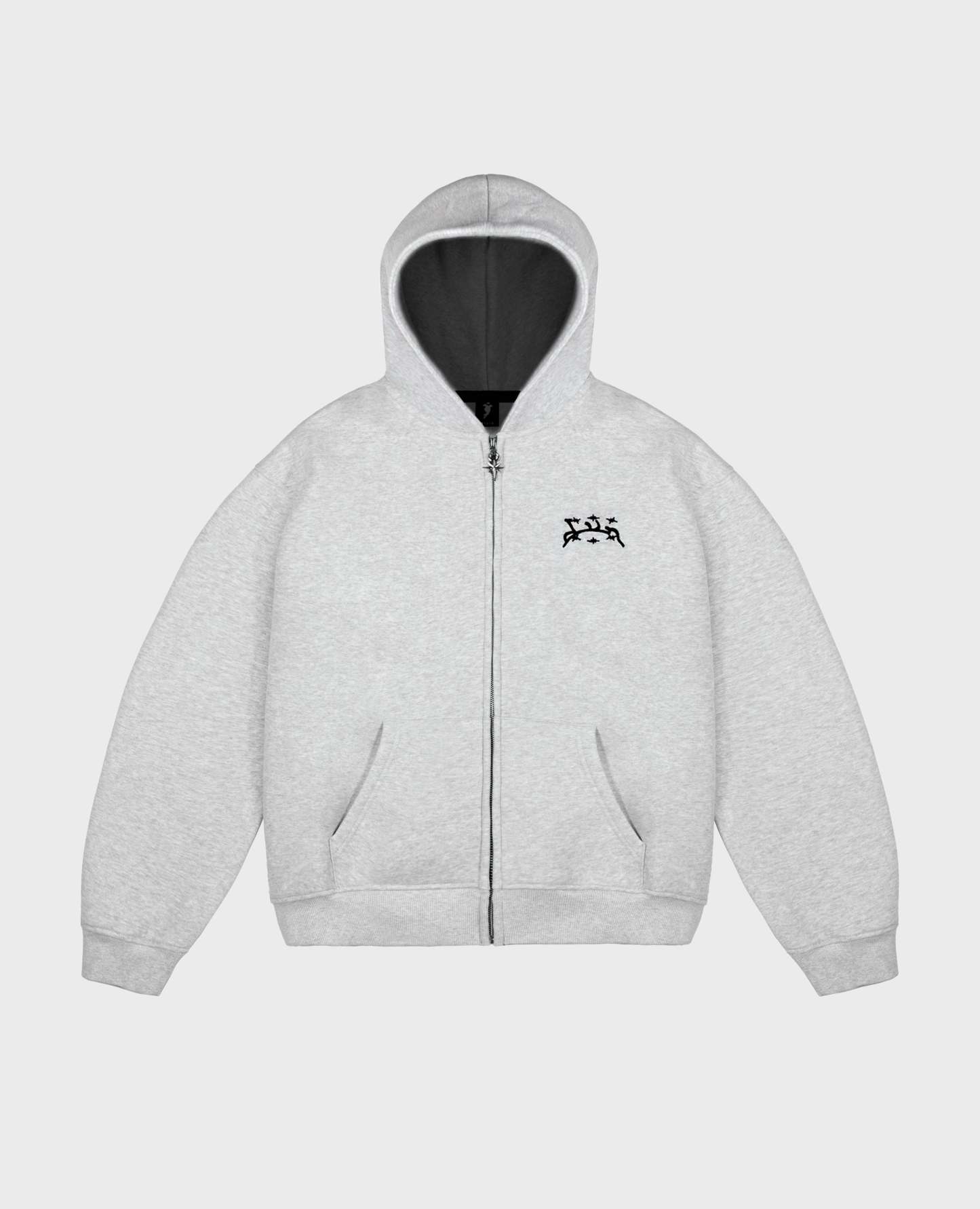 MOTTLED GREY ZIP-Kikonat