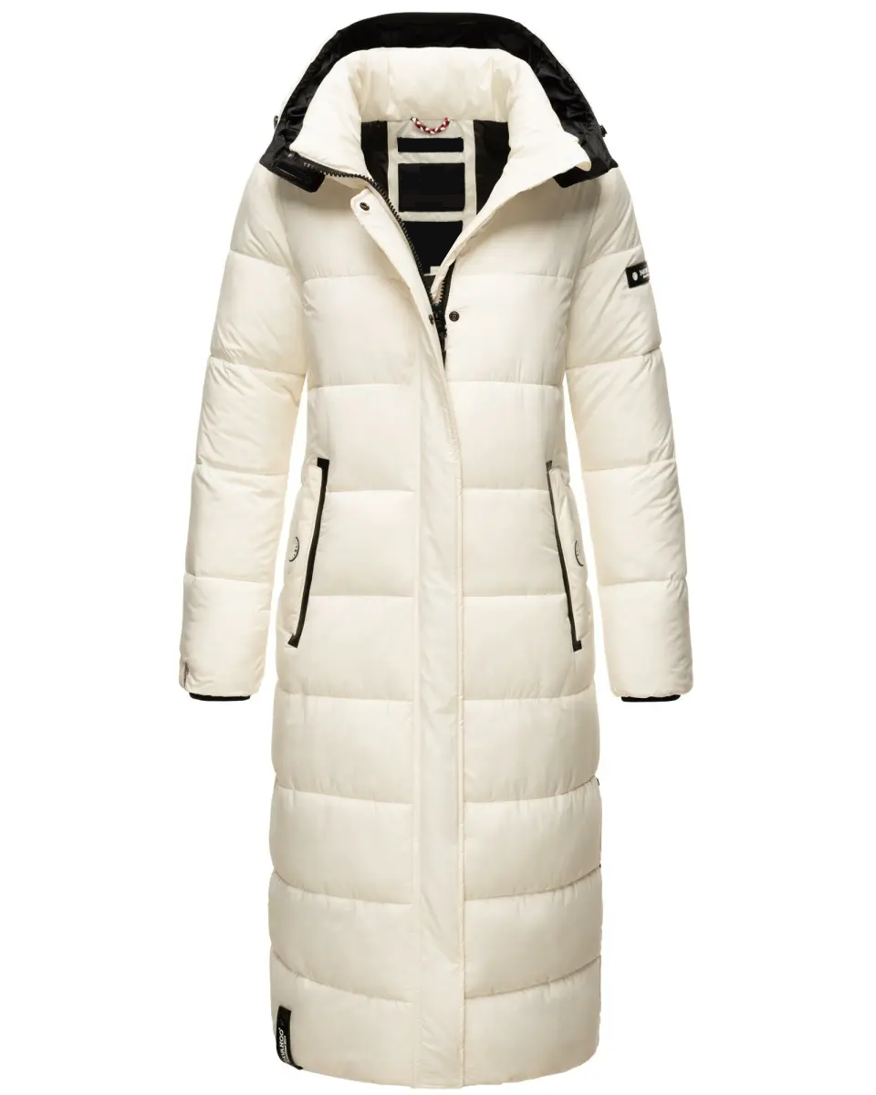 ladies long winter jacket quilted