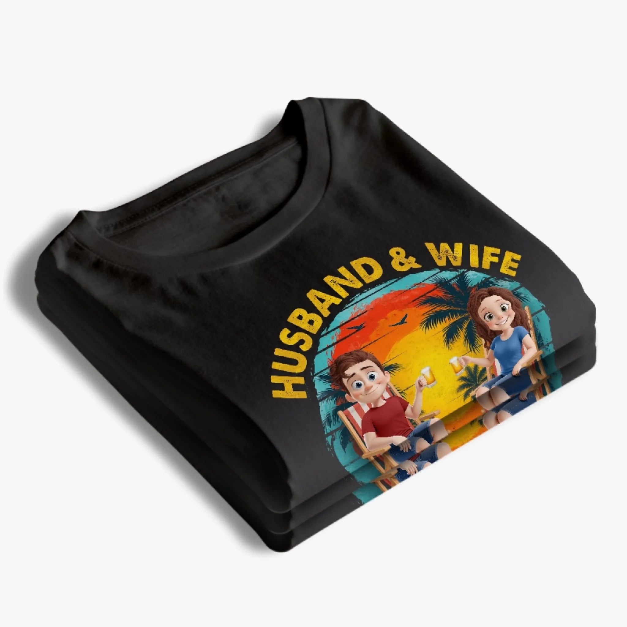 Couples Who Roam Together - Couple Personalized Custom Unisex T-shirt, Premium T-shirt, Hoodie - Summer Vacation Gift For Husband Wife, Anniversary, Travel Lovers