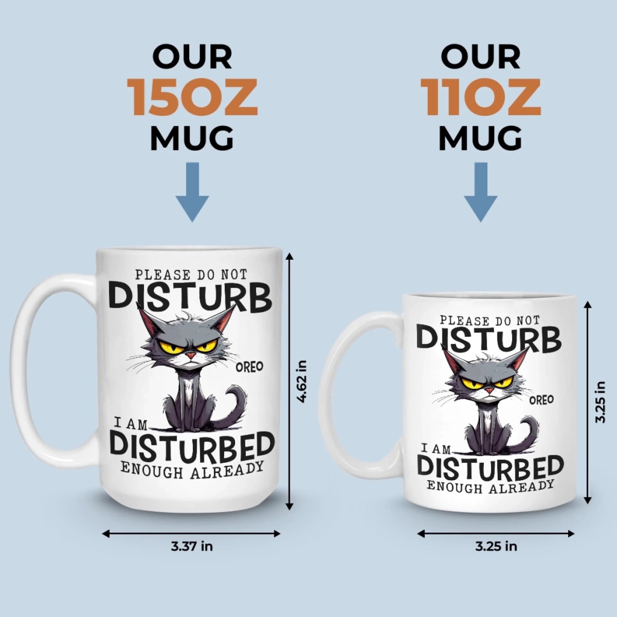 Cranky Cat Club - Friend Personalized Custom Mug - Gift For Yourself, Best Friends, Sisters, Family Members, Coworkers