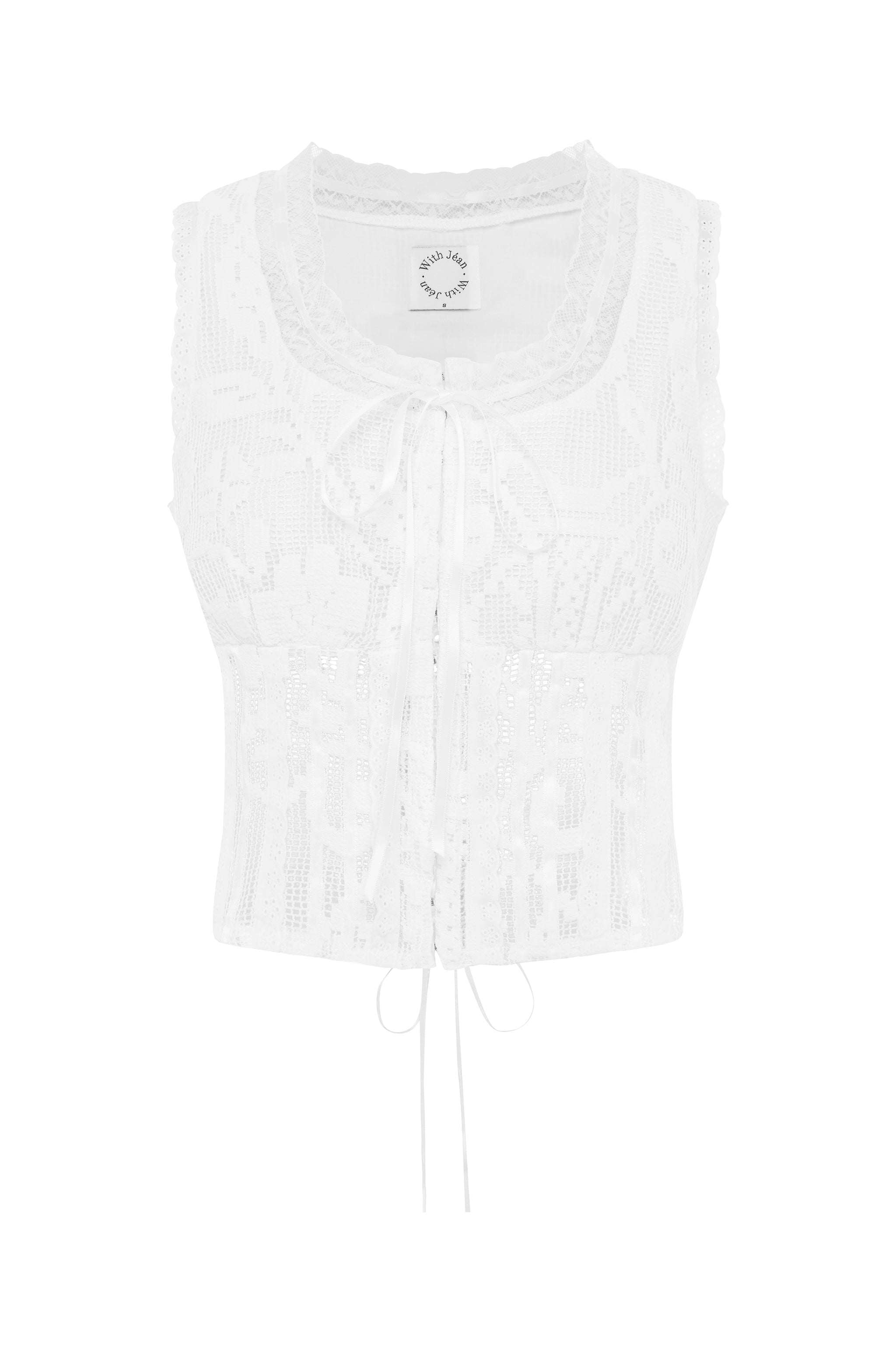 Adeline Top | White Lace