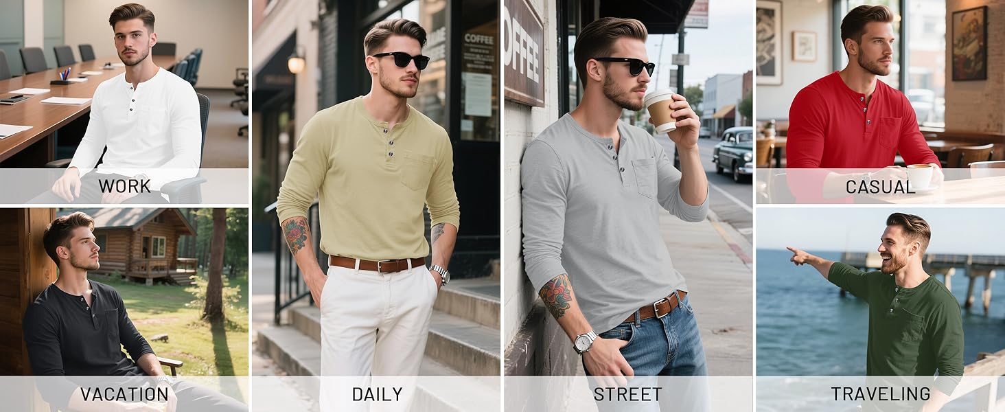 mens henley shirt