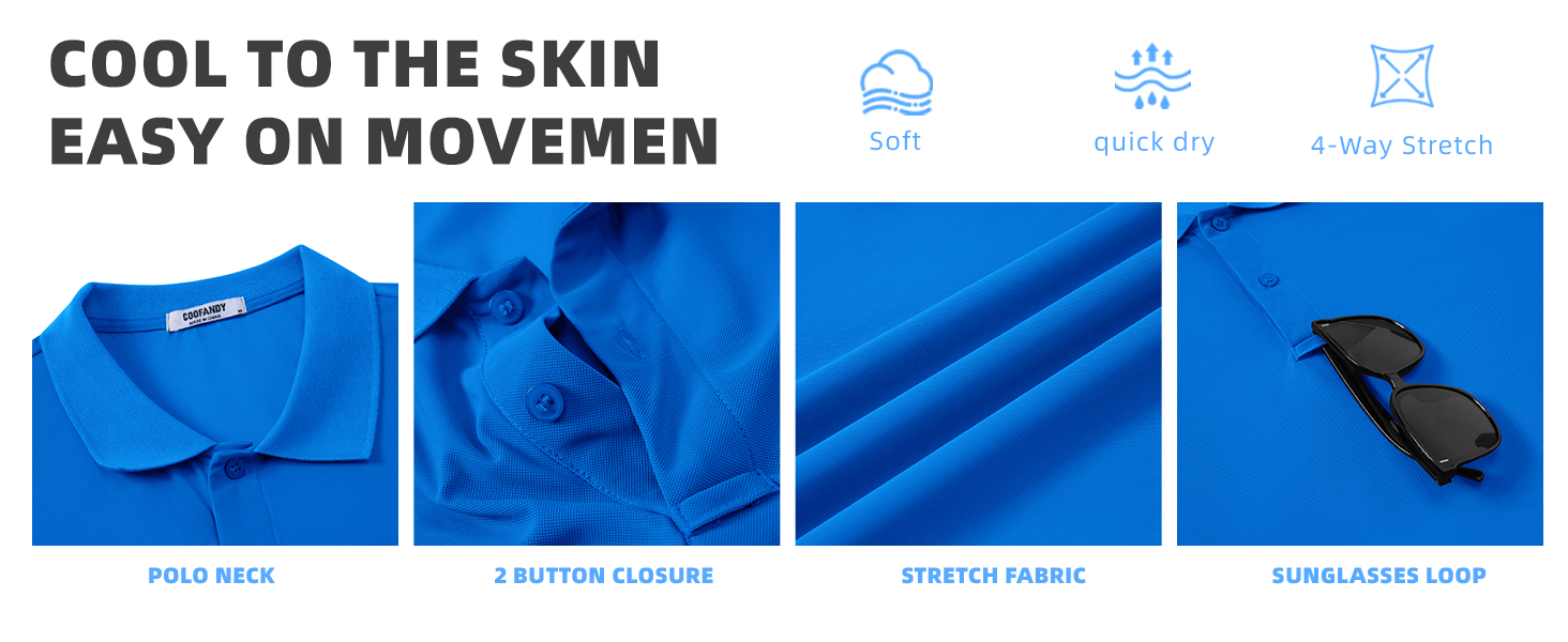 moisture wicking polo shirts for men