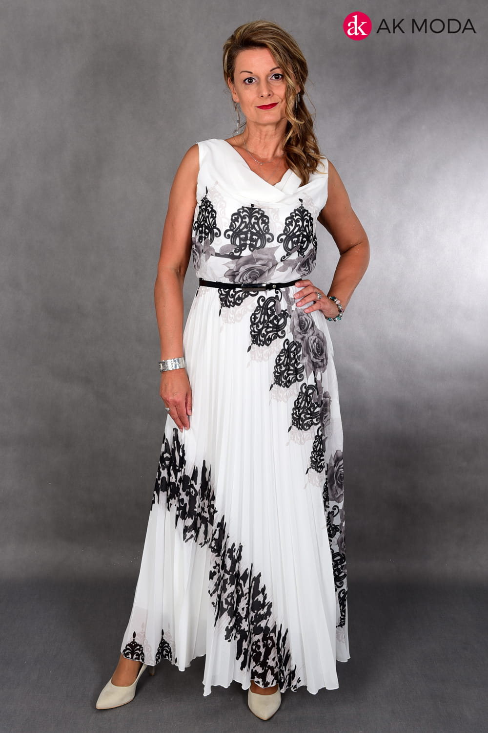 🌺 SPÓDNICA MAXI PLISOWANA Z KWIATOWYM NADRUKIEM – ROMANTYCZNY HIT SEZONU!