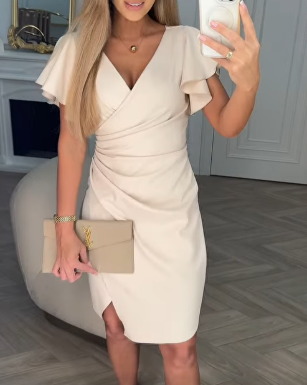 Beżowa sukienka Nadia✨Promocja