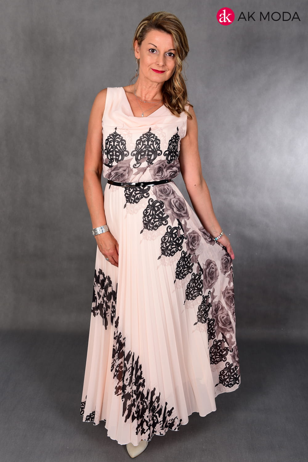 🌺 SPÓDNICA MAXI PLISOWANA Z KWIATOWYM NADRUKIEM – ROMANTYCZNY HIT SEZONU!