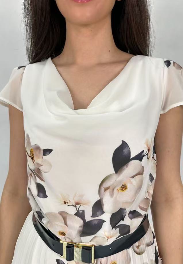 🌺 SPÓDNICA MAXI PLISOWANA Z KWIATOWYM NADRUKIEM – ROMANTYCZNY HIT SEZONU!